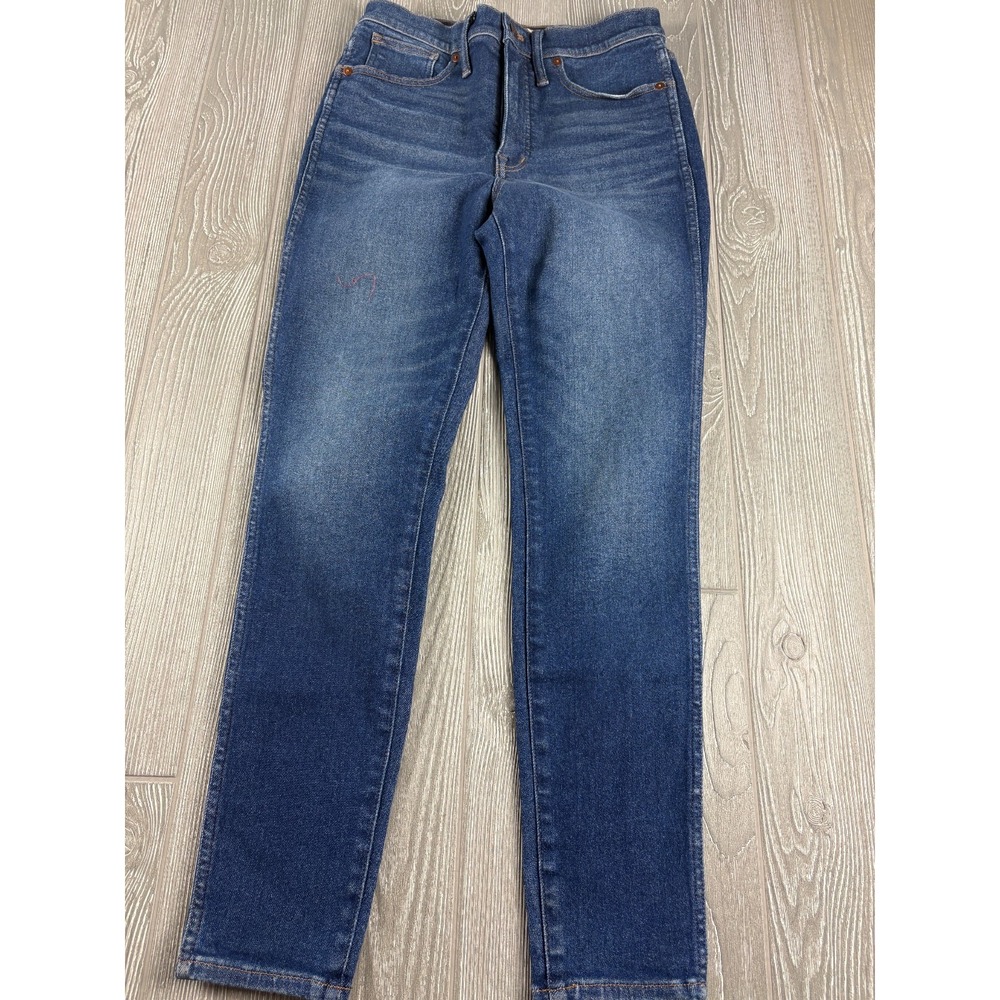 Madewell Womens 10 High Rise Skinny Jeans Dark Wash Size 29 Inseam 29